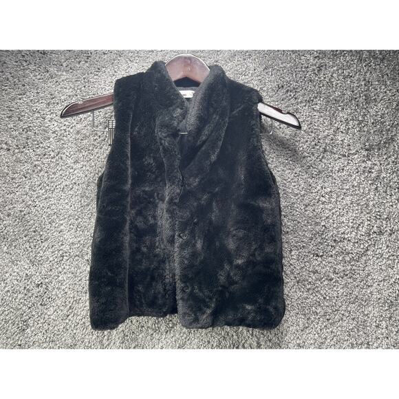 Women’s Epic Threads Outerwear Collection Black Faux Fur Vest Size Medium - Picture 7 of 12